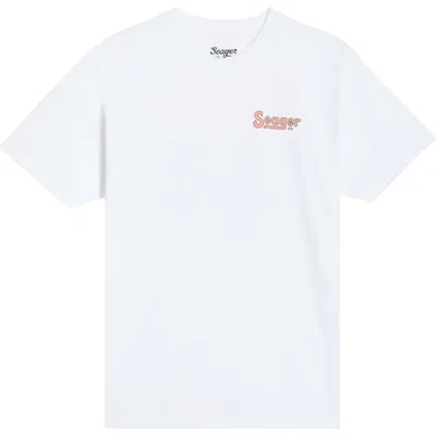 Seager Co. Seager Co Drifting The West Cotton Graphic T-shirt In White