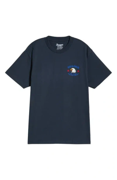 Seager Co. Seager Co Great American Dream Cotton Graphic T-shirt In Blue