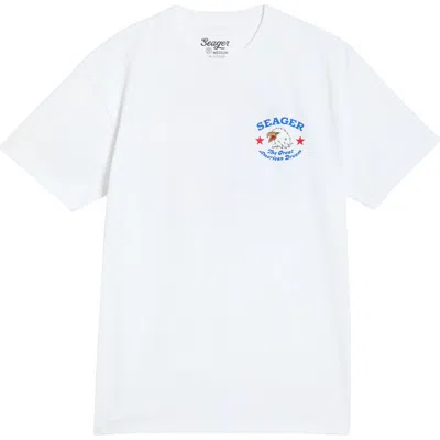 Seager Co. Seager Co Great American Dream Cotton Graphic T-shirt In White