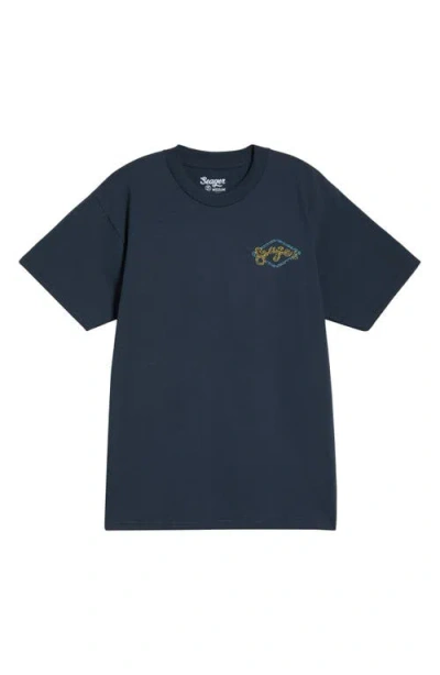 Seager Co. Seager Co Honky Tonk Cotton Graphic T-shirt In Blue