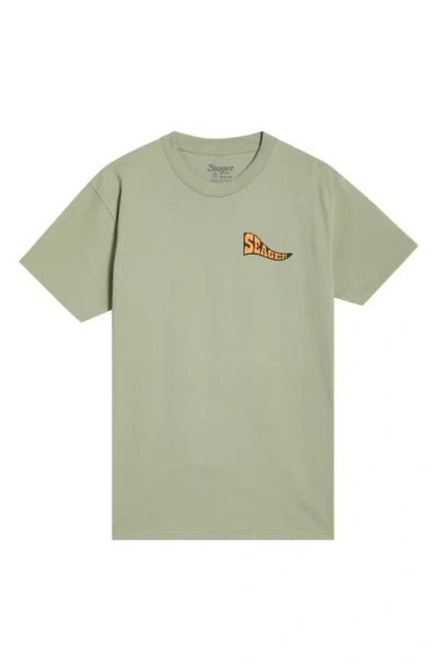 Seager Co. Seager Co Long Ride Cotton Graphic T-shirt In Green