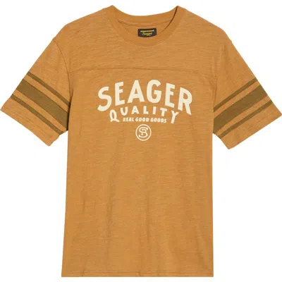 Seager Co. Seager Co Riggins Graphic Crewneck T-shirt In Orange
