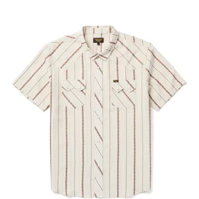 Seager Co. Seager Co Sawtooth Short Sleeve Snap-up Shirt In White