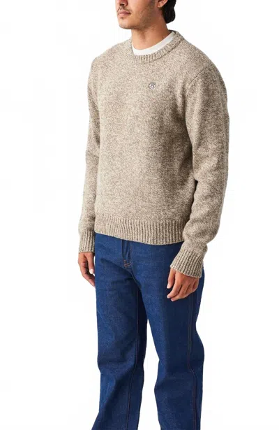 Seager Co. Wharf Knit Sweater In Salt/ Pepper In Neutral