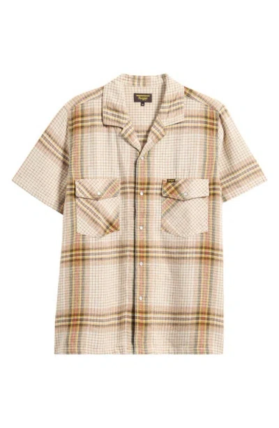 Seager Co. Seager Co Whippersnapper Short Sleeve Snap-up Shirt In Brown