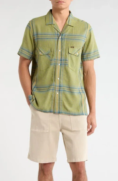 Seager Co. Seager Co Whippersnapper Short Sleeve Snap-up Shirt In Green