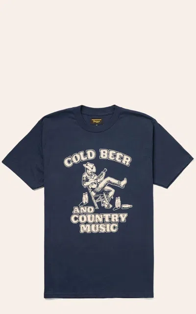 Seager Men's Navy Country Music Graphic T-shirt In Blue