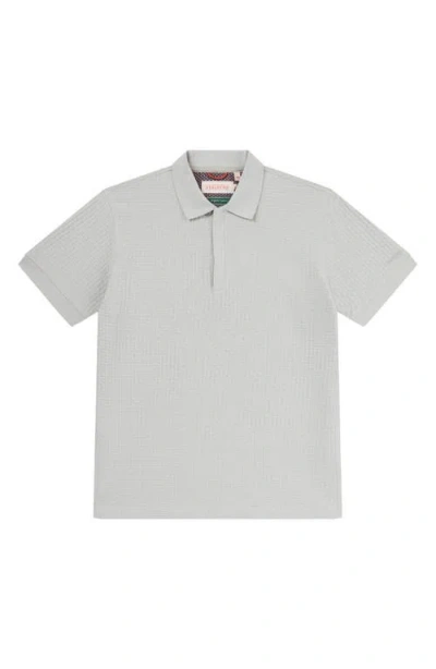 Sealskinz Barmer Textured Organic Cotton Polo In Grey