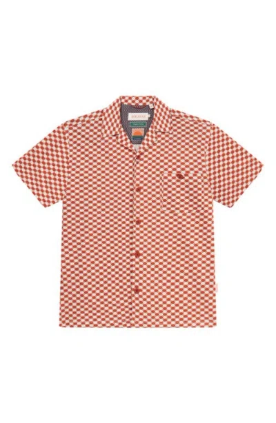 Sealskinz Circle Print Camp Shirt In Orange