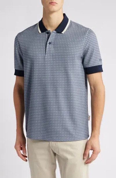 Sealskinz Ingworth Moon Print Polo In Navy