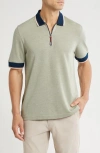 Sealskinz Eastgate Quarter Zip Polo In Green