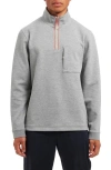 Sealskinz Foulsham Water Repellent Quarter Zip Pullover In Grey Marl