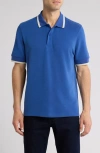 Sealskinz Hethersett Tipped Polo In Blue