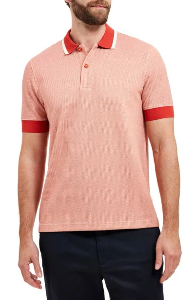 Sealskinz Ingworth Textured Polo In Orange