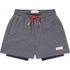 Sealskinz Southwood Fish Print Swim Trunks In Navy