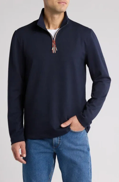 Sealskinz Tatterset Quarter Zip Pullover In Navy