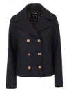 Sealup Amalfi Buttoned Peacoat In Blue