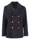 Sealup Amalfi Buttoned Peacoat In Blue