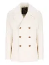 Sealup Amalfi Double-breasted Peacoat In White