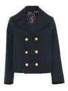 Sealup Aglaia Short Peacoat In Blue