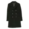Sealup Genova Double-breasted Coat In Green