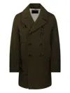 Sealup Double-breasted Trench Coat In Brown