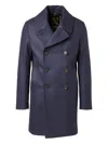 Sealup Double-breasted Wool Coat In Blue