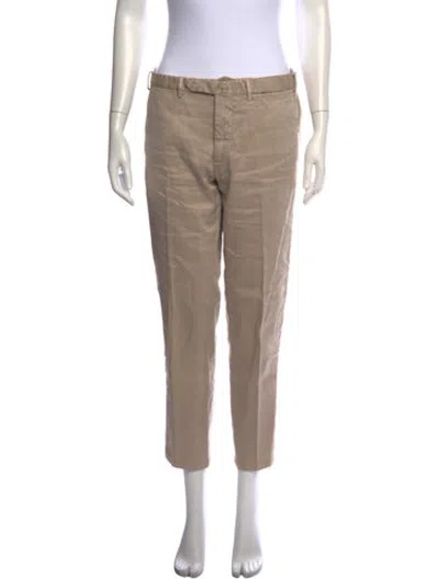 Pre-owned Sealup Linen Straight Leg Pants In Neutrals