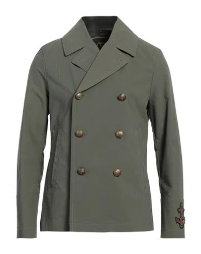 Sealup Man Blazer Military Green Size 44 Polyester