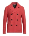 Sealup Man Blazer Tomato Red Size 44 Linen In Tomato Red