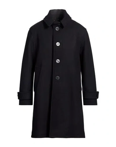 Sealup Man Coat Black Size 44 Wool, Polyamide
