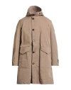 Sealup Man Coat Camel Size 40 Cotton, Polyester, Polyamide In Sand