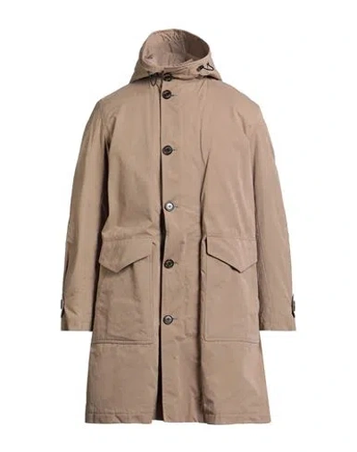 Sealup Man Coat Camel Size 40 Cotton, Polyester, Polyamide In Sand