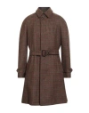 Sealup Man Coat Camel Size 42 Virgin Wool In Multi