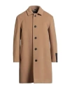 Sealup Man Coat Camel Size 42 Wool, Cashmere In Brown