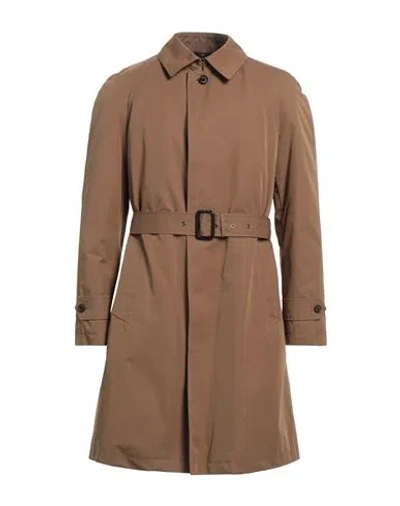 Sealup Man Coat Camel Size 46 Cotton, Polyamide In Beige