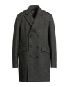 Sealup Man Coat Charcoal Size 48 Virgin Wool In Gray