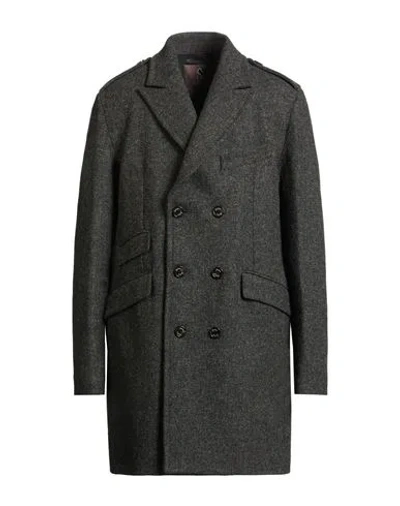 Sealup Man Coat Charcoal Size 48 Virgin Wool In Gray