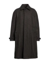Sealup Man Coat Dark Brown Size 40 Wool In Brown
