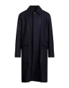 Sealup Man Coat Midnight Blue Size 34 Wool, Polyester In Blue
