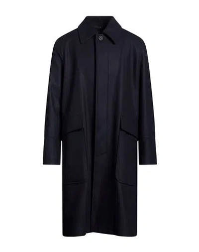 Sealup Man Coat Midnight Blue Size 34 Wool, Polyester