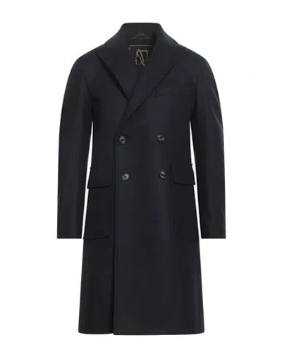 Sealup Man Coat Midnight Blue Size 38 Wool, Polyester