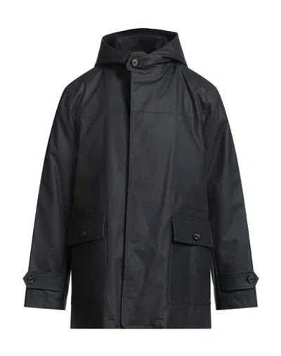 Sealup Man Coat Midnight Blue Size 46 Cotton, Polyurethane
