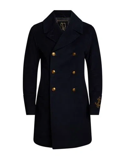 Sealup Man Coat Navy Size 42 Cotton In Black