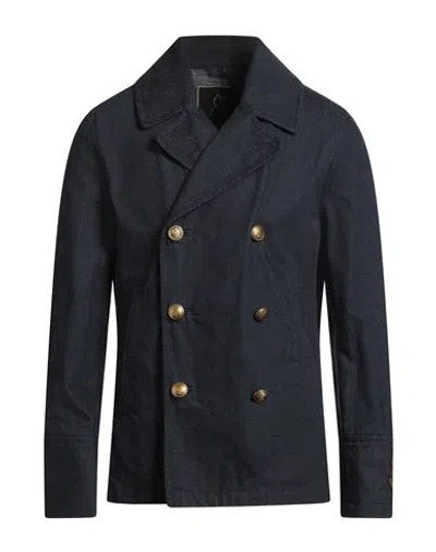 Sealup Man Denim Outerwear Blue Size 44 Cotton