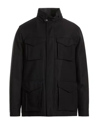 Sealup Man Jacket Midnight Blue Size 48 Polyamide, Polyurethane In Black