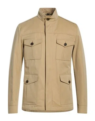 Sealup Man Jacket Sand Size 44 Cotton In Brown
