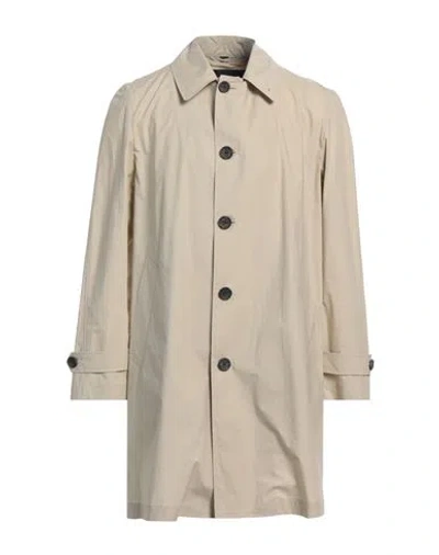 Sealup Man Overcoat & Trench Coat Beige Size 38 Cotton In Black