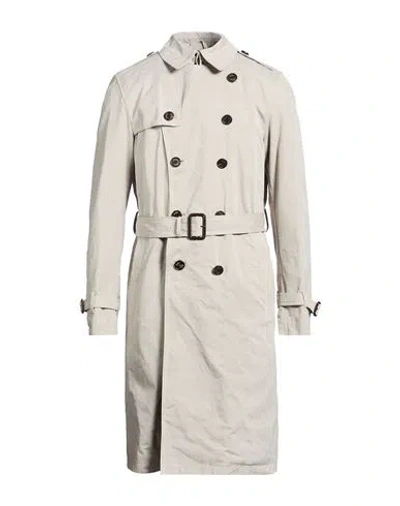 Sealup Man Overcoat & Trench Coat Beige Size 40 Cotton, Polyester, Polyamide In Gray