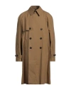 Sealup Man Overcoat & Trench Coat Camel Size 40 Cotton In Beige